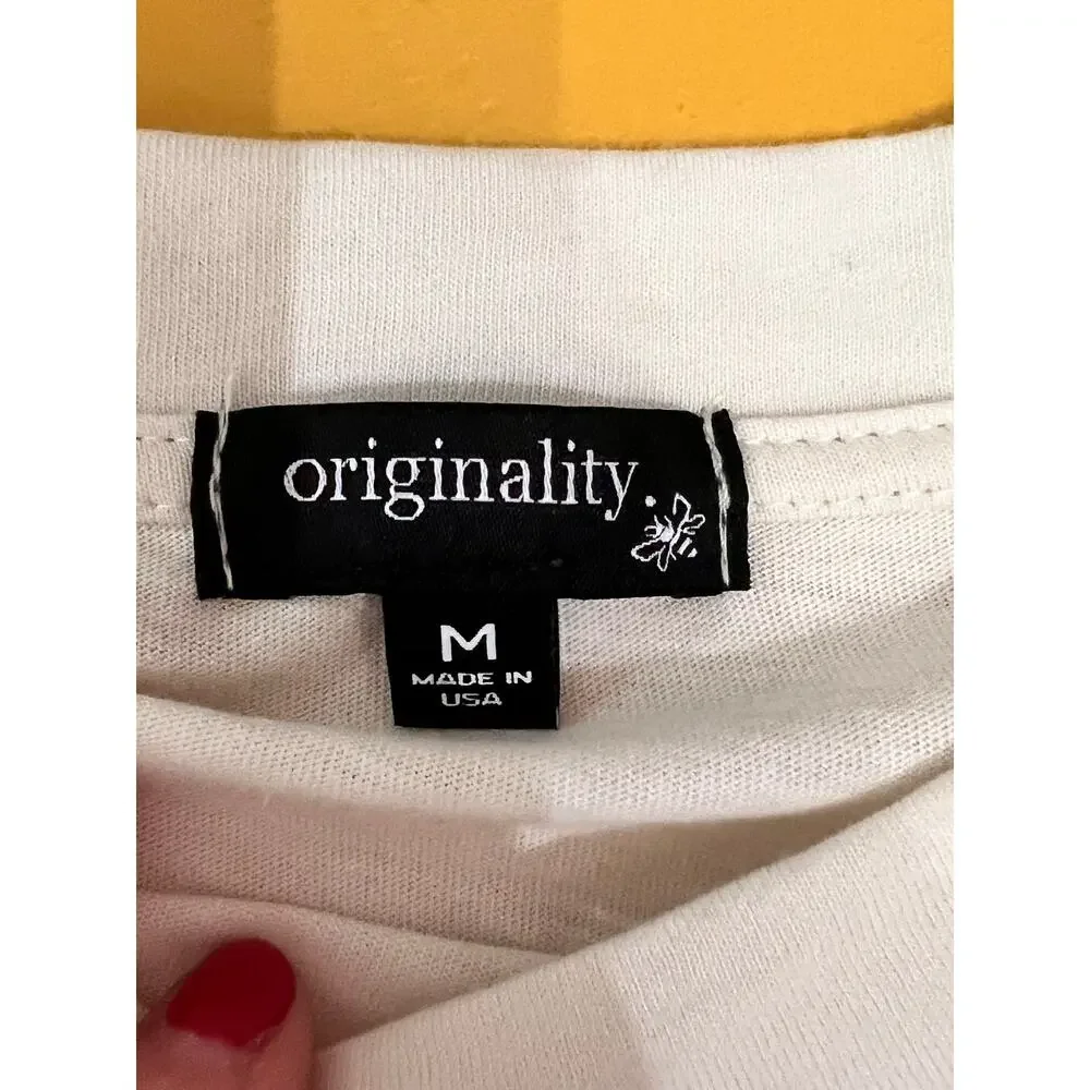New Originality Reputation Tour Graphic Tee Shirt White Cropped - Picture 5 of 8